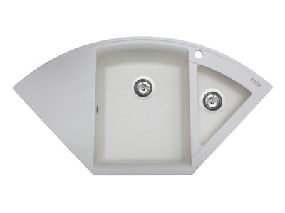 Кухонна мийка Miraggio EUROPE white (0000018) Штучний камінь - Врізна - Білий 0000018 фото