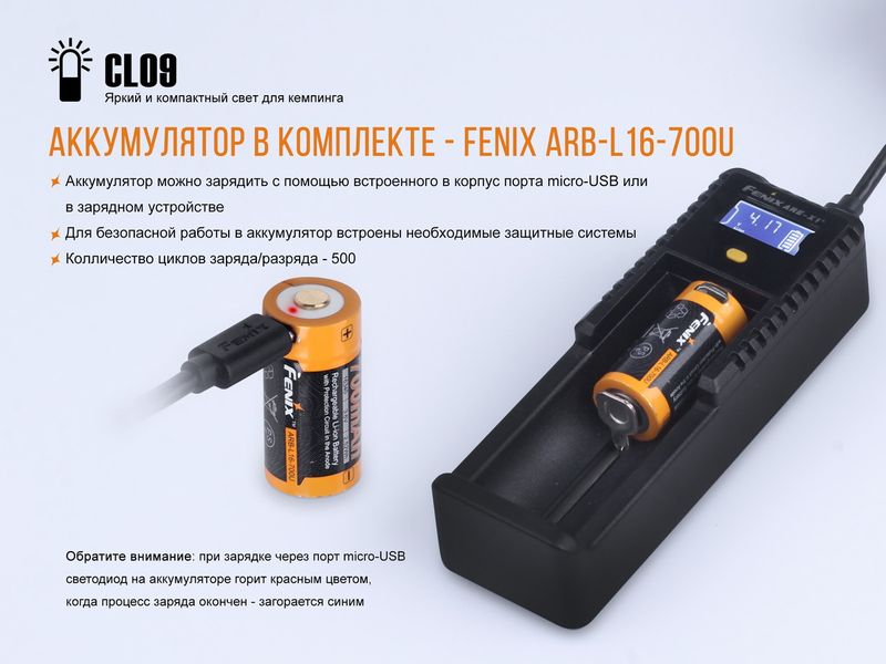 Ліхтар кемпінговий Fenix CL09 чорний CL09bk фото