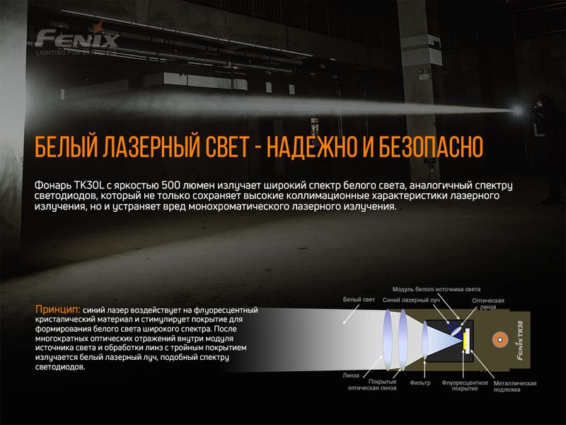 Ліхтар ручний лазерний Fenix TK30 Laser TK30L фото