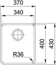 Кухонная мойка Franke Aton ANX 110-34 (122.0204.647) нержавеющая сталь - монтаж под столешницу - полированная 122.0204.647 фото