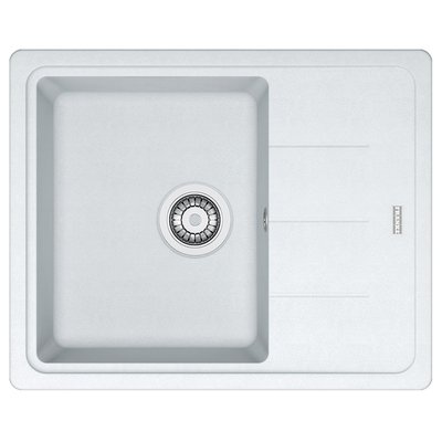 Кухонна мийка Franke Basis BFG 611-62 (114.0272.599) гранітна - врізна - оборотна - колір Білий 114.0272.599 фото
