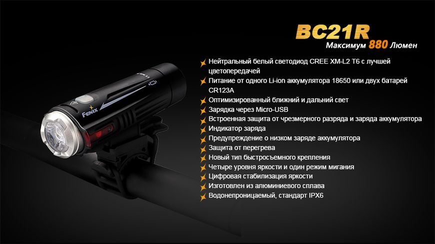 Велофара Fenix BC21R BC21R фото