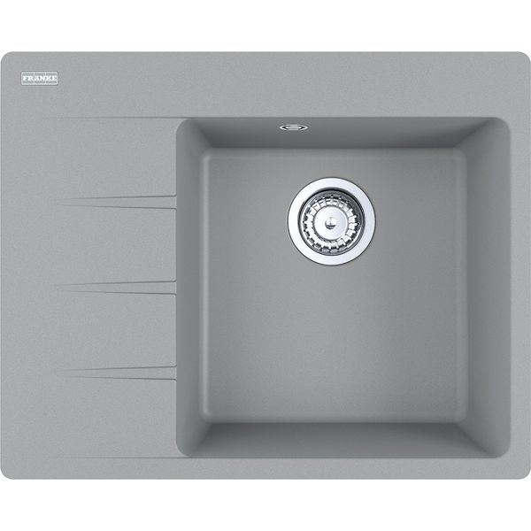 Кухонна мийка Franke Centro CNG 611-62 TL (114.0630.453) гранітна - врізна - крило ліворуч - колір Сірий камінь 114.0630.453 фото