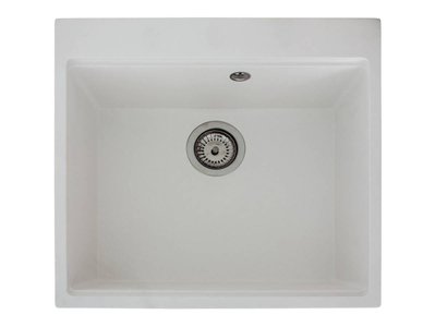 Кухонна мийка Miraggio LAGOON 540 white (0001138) Штучний камінь - Під стільницю/Врізна - Білий 0001138 фото