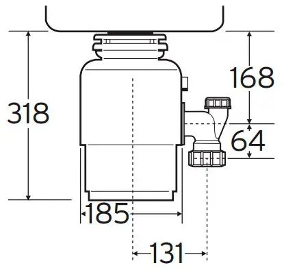 Подрібнювач харчових відходів In-Sink-Erator Model 66 146 фото