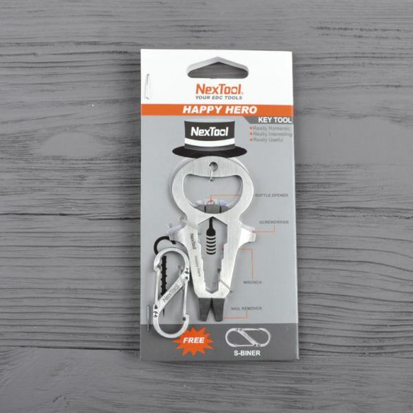 Міні-Мультитул NexTool (KT5007B) BOTTLE OPENER Happy Hero KT5007B фото