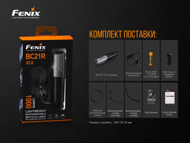 Велофара Fenix BC21R V2.0 BC21RV20 фото