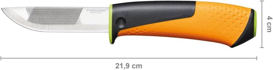 Нож Fiskars для тяжелых работ с точилкой 156018 (1023619) 1023619 фото