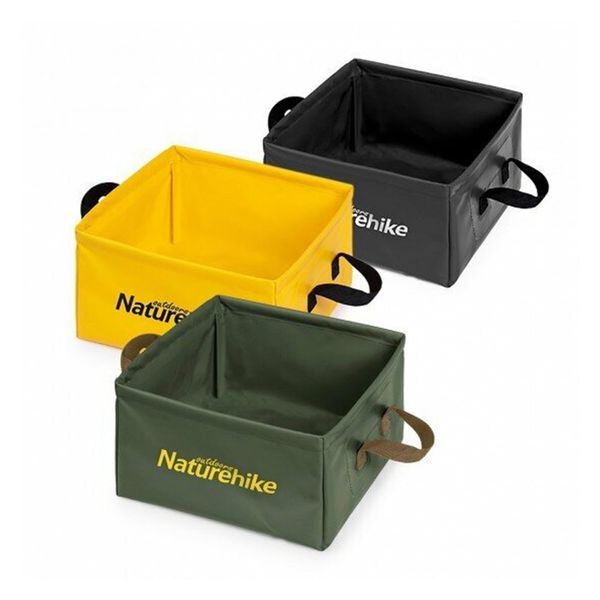 Складаний контейнер для води з ПВХ Naturehike Square bucket 13л army green NH19SJ007 6927595739068 фото