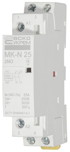 Модульний контактор MK-N 2P 25A 2NO 220V, A0040030025 A0040030025 фото