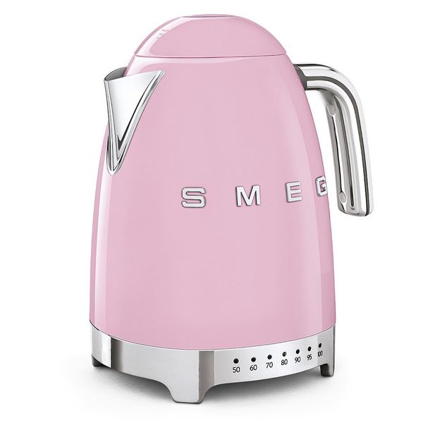 Чайник електричний Smeg (KLF04PKEU) Retro Style 50's - з регулятором температури - 1,7л - рожевий KLF04PKEU фото