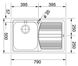 Кухонна мийка Franke Logica Line LLX 611-79 (101.0381.806) неіржавна сталь - врізна - полірована чаша справа 101.0381.806 фото 2
