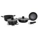 Набор посуды Gimex Cookware Set induction 7 предметів Black (6977222) DAS302019 фото 1