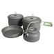 Набор посуды Bo-Camp Explorer XL 4 Pieces Hard Anodized Grey/Green (2200249) DAS302116 фото 1