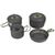 Набір посуду Bo-Camp Explorer 4 Pieces 19 Hard Anodized Grey/Green (2200241) DAS302733 фото