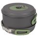 Набір посуду Bo-Camp Explorer 4 Pieces 19 Hard Anodized Grey/Green (2200241) DAS302733 фото 5