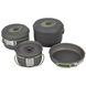 Набір посуду Bo-Camp Explorer 4 Pieces 19 Hard Anodized Grey/Green (2200241) DAS302733 фото 2