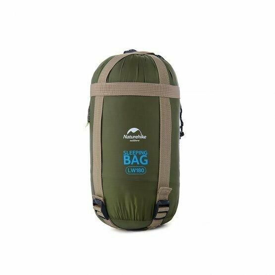 Спальник надлегкий Naturehike Ultra light LW 180 NH15S003-D, (20 °C), p-p M, правий, темно-зелений 6927595703212-R фото