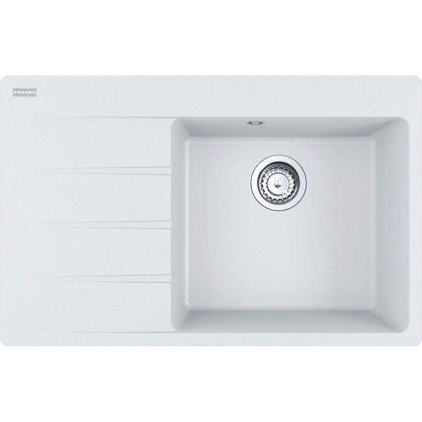 Кухонна мийка Franke Centro CNG 611-78 TL (114.0630.465) гранітна - врізна - крило ліворуч - колір Білий 114.0630.465 фото