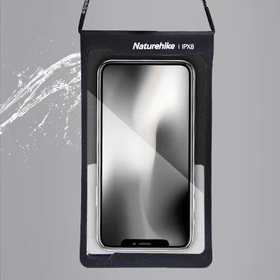 Чохол водонепроникний для смартфона Naturehike NH20SM003, чорний 6927595747063 фото