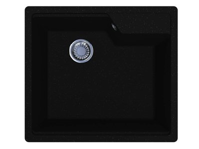Кухонна мийка Miraggio LISA black (0002249) Штучний камінь - Під стільницю/Врізна - Чорний 0002249 фото