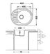 Кухонна мийка Fabiano Arc 62x50 (8221.401.0466) Antracit 8221.401.0466 фото 2