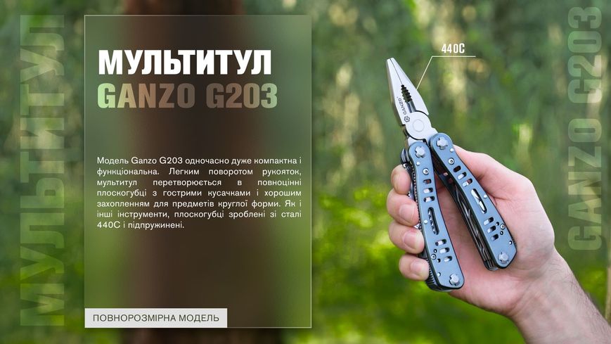 Мультитул Ganzo Multi Tool (G203) G203 фото