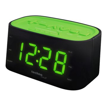 Годинник настільний з радіо Technoline WT465 Black/Green (WT465 grun) DAS301825 фото