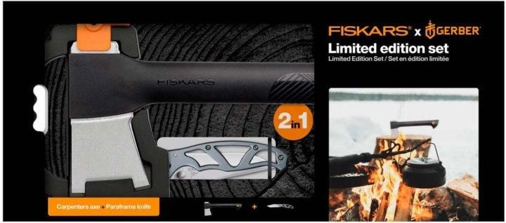 Набор Fiskars топор плотницкий малый Solid A6 (1052046) + Складной нож Gerber Paraframe™ (1027831) 1057911 1057911 фото