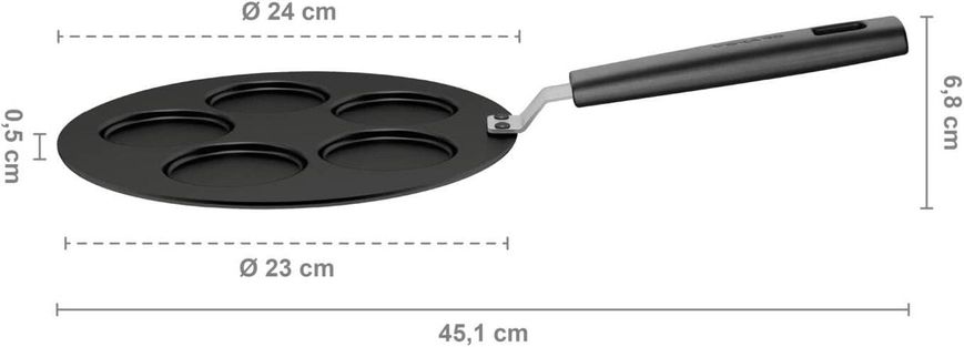 Сковорода для оладок Fiskars Hard Face 24 см (1052234) 1052234 фото