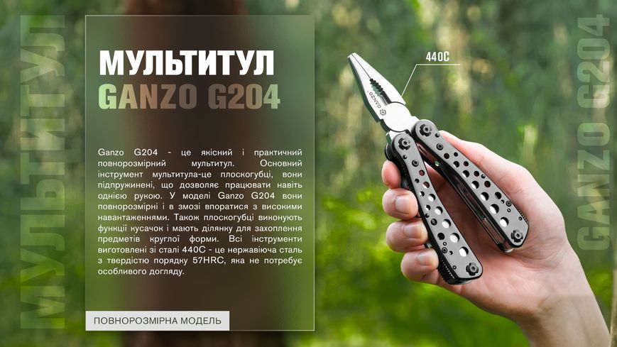 Мультитул Multi Tool Ganzo G204 G204 фото