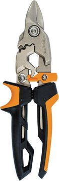 Ножиці по металу Fiskars PowerGear Aviation Snip Bulldog с коротким лезвием (1027212) 1027212 фото