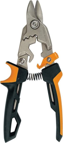 Ножиці по металу Fiskars PowerGear Aviation Snip Bulldog с коротким лезвием (1027212) 1027212 фото