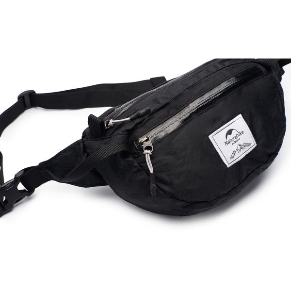 Сумка на пояс Naturehike DL-02 Ultralight Bag NH18B300-B, 6 л, чорний 6927595729953 фото