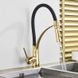 Смеситель для кухни Rea Gaspar black/l.gold (REA-B1019) REA-B1019 фото 2