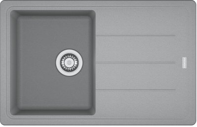 Кухонна мийка Franke Basis BFG 611-78 (114.0565.087) гранітна - врізна - оборотна - колір Сірий камінь 114.0565.087 фото