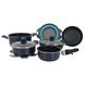 Набор посуды Gimex Cookware Set induction 9 предметів Blue (6977225) DAS302022 фото 1