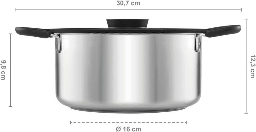 Кастрюля Fiskars Functional Form Casserole 3л (1026577) 1026577 фото