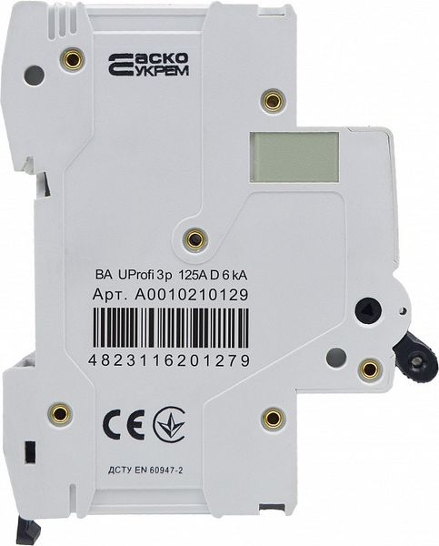 Модульний автоматичний вимикач UProfi 3р 125А D 6kА, A0010210129 A0010210129 фото