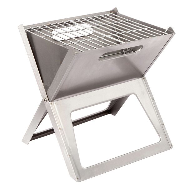 Гриль вугільний Bo-Camp Notebook/Fire Basket Compact Silver (8108347) DAS301445 фото