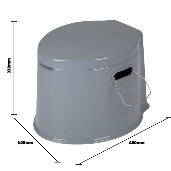 Биотуалет Bo-Camp Portable Toilet 7 Liters Grey (5502800) DAS301474 фото