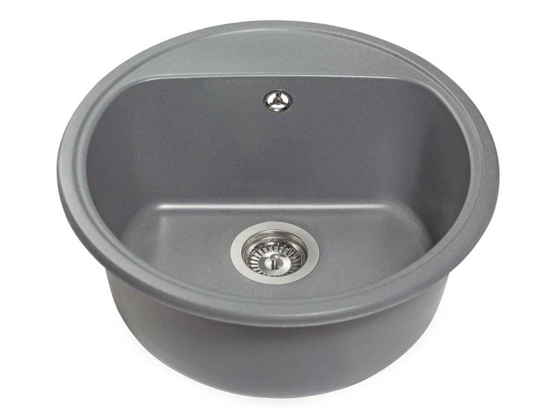 Кухонна мийка Miraggio MALIBU gray (0000027) Штучний камінь - Врізна - Сірий 0000027 фото