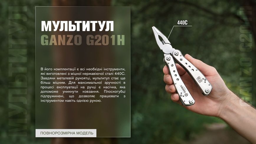 Мультитул Multi Tool Ganzo G201-H G201-H фото