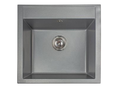 Кухонна мийка Miraggio BODRUM 510 grey (0000002) Штучний камінь - Врізна - Сірий 0000002 фото