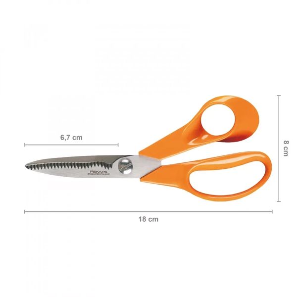 Ножиці кухонні для зелені Fiskars Classic 18 см (1000819) 1000819 фото