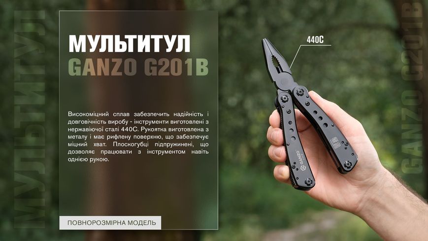 Мультитул Ganzo Multi Tool (G201-B) G201-B фото