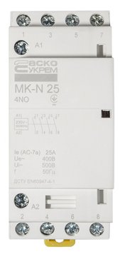 Модульний контактор MK-N 4P 25A 4NO 220V, A0040030027 A0040030027 фото