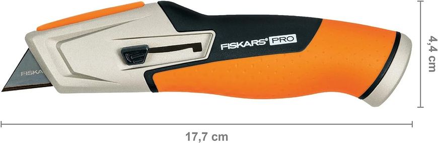 Ніж з висувним лезом Fiskars CarbonMax Retractable Utility Knife (1027223) 1027223 фото