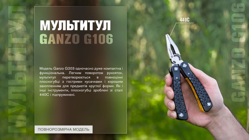 Мультитул Ganzo Multi Tool (G106) G106 фото