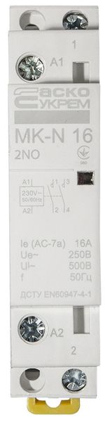 Модульний контактор MK-N 2P 16A 2NO 220V, A0040030023 A0040030023 фото